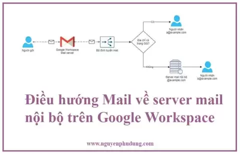 Điều hướng Mail về server mail nội bộ trên Google Workspace