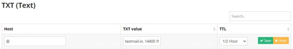 thêm vào SPF record vào DNS