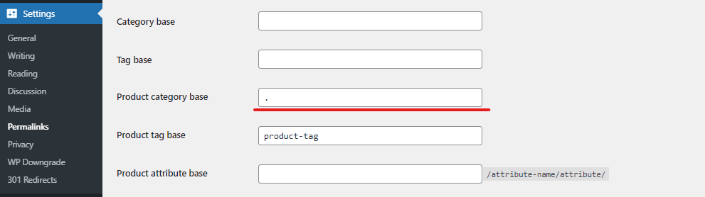 Xóa produc-catelogy và product trong đường dẫn WooCommerce