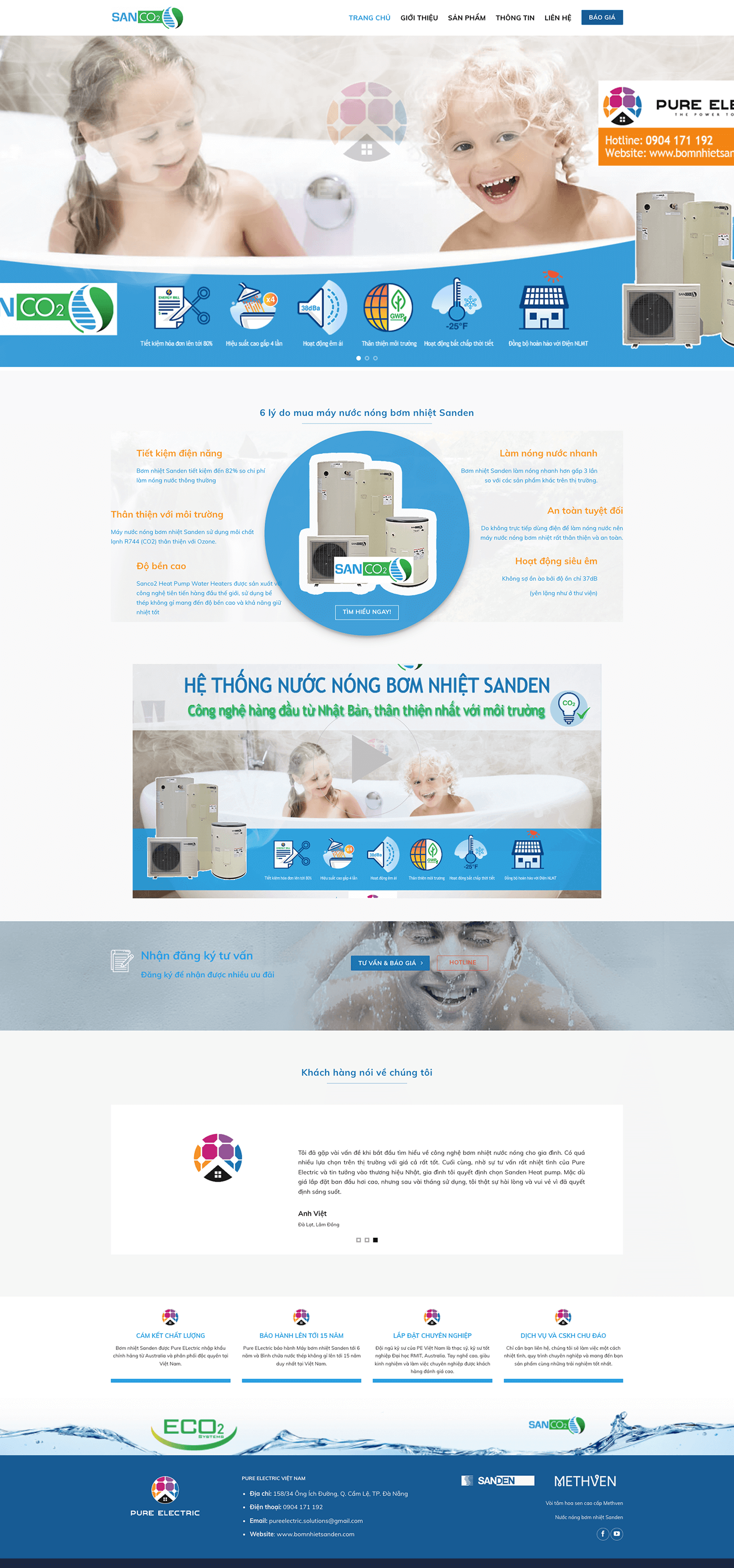 Máy nước nóng bơm nhiệt Sanden - bomnhietsanden.com
