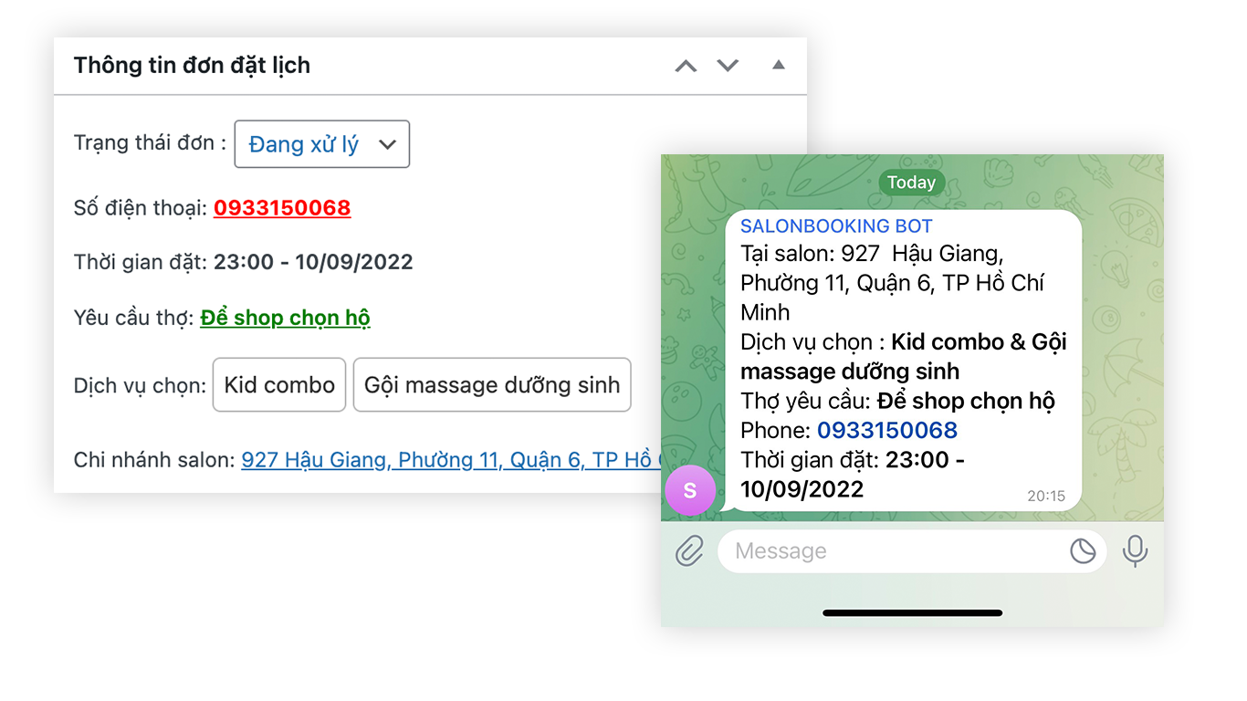 Chủ cửa hàng nhận được thông báo