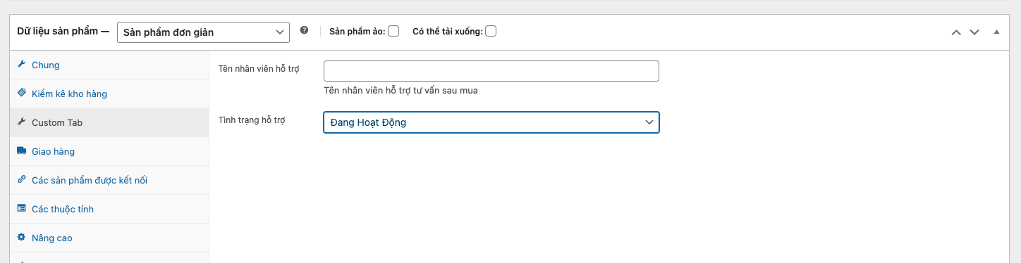 Thêm Tab vào Product Meta (Dữ Liệu Sản Phẩm) trong WooCommerce