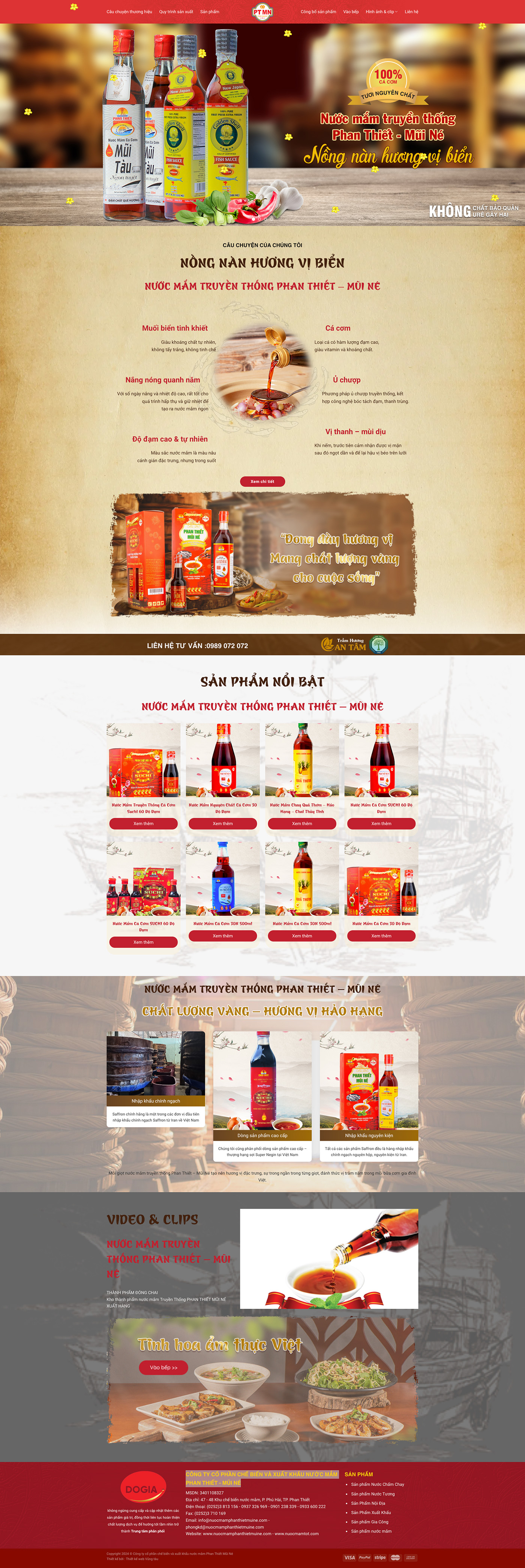 Theme bán nước mắm PT-MN
