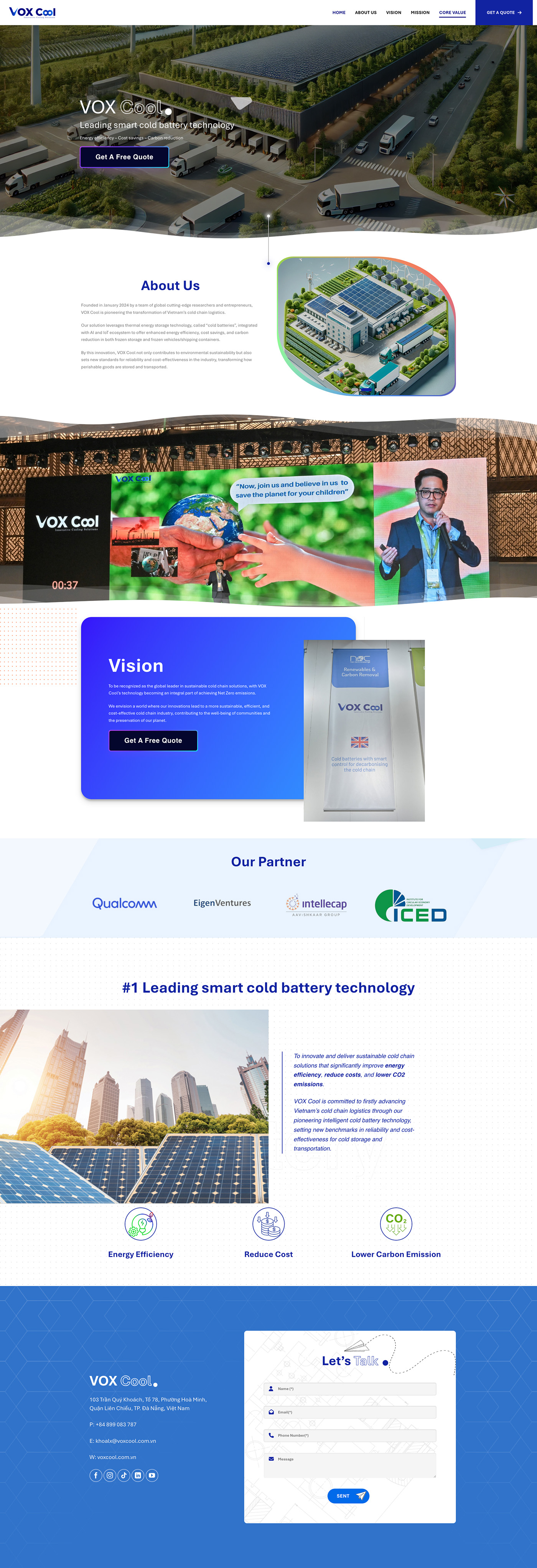 Dự án website Voxcool
