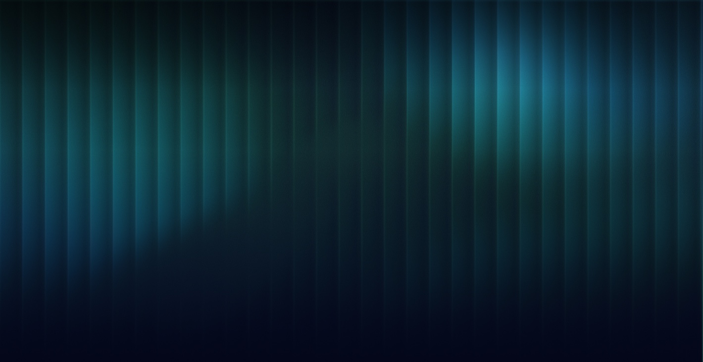 Blue-green gradient graphic with glass effect
