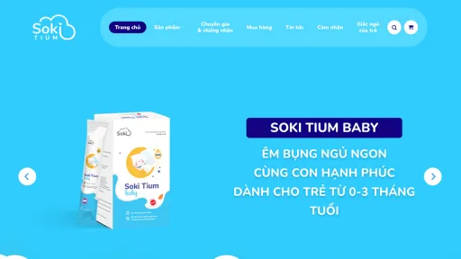 Theme WordPress - Cửa h&agrave;ng sữa Soki Tium