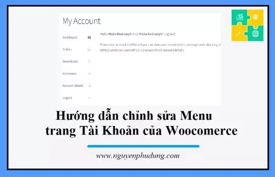 Chỉnh sửa Menu trang My Account của WooCommerce