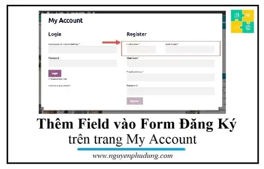 Thêm Field vào trang đăng ký Tài Khoản WooCommerce
