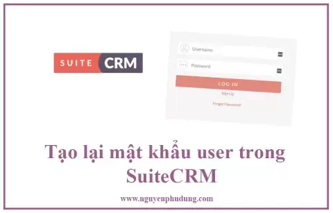 Reset password cho user trong SuiteCRM