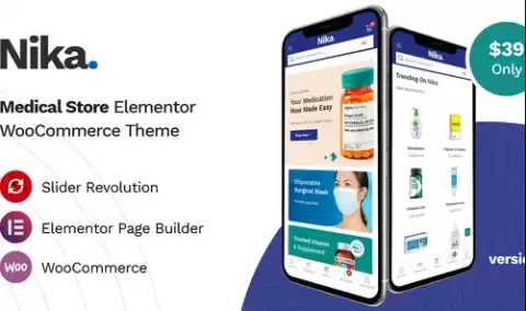 Nika - Medical Elementor WooCommerce Theme