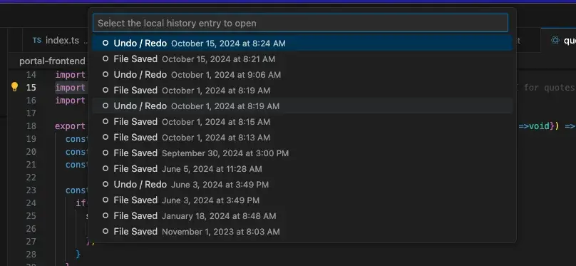 Khôi phục file xoá trong Visual Studio Code
