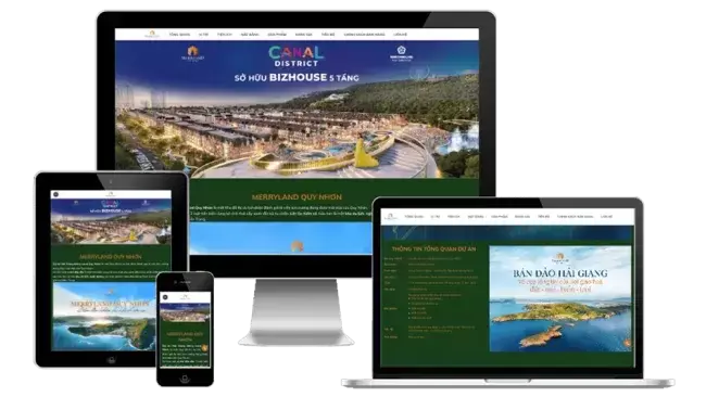 Dự án landing page MERRYLAND QUY NHƠN - quynhon-merryland.com