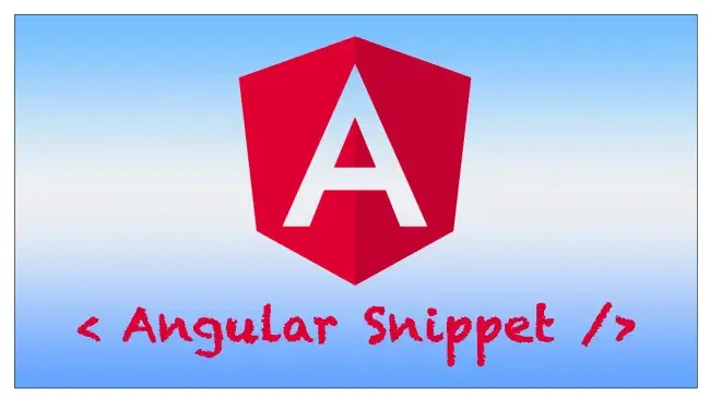 angular snippet code